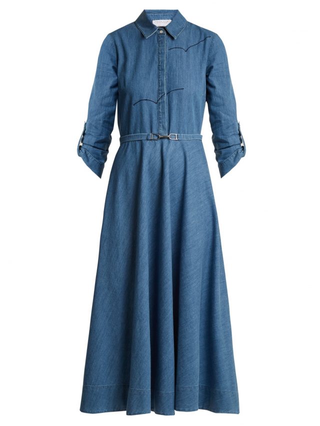 Kate Middleton's Blue Denim Shirt Dress by Gabriela Hearst (Marley style)