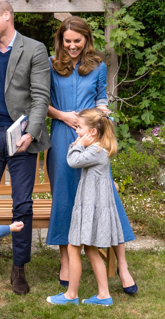 The Cambridges meet Sir David Attenborough (and Kate makes a statement with her dress and earrings!)