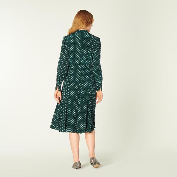 Kate Middleton's L.K. Bennett Mortimer Dress in Green Polkadot