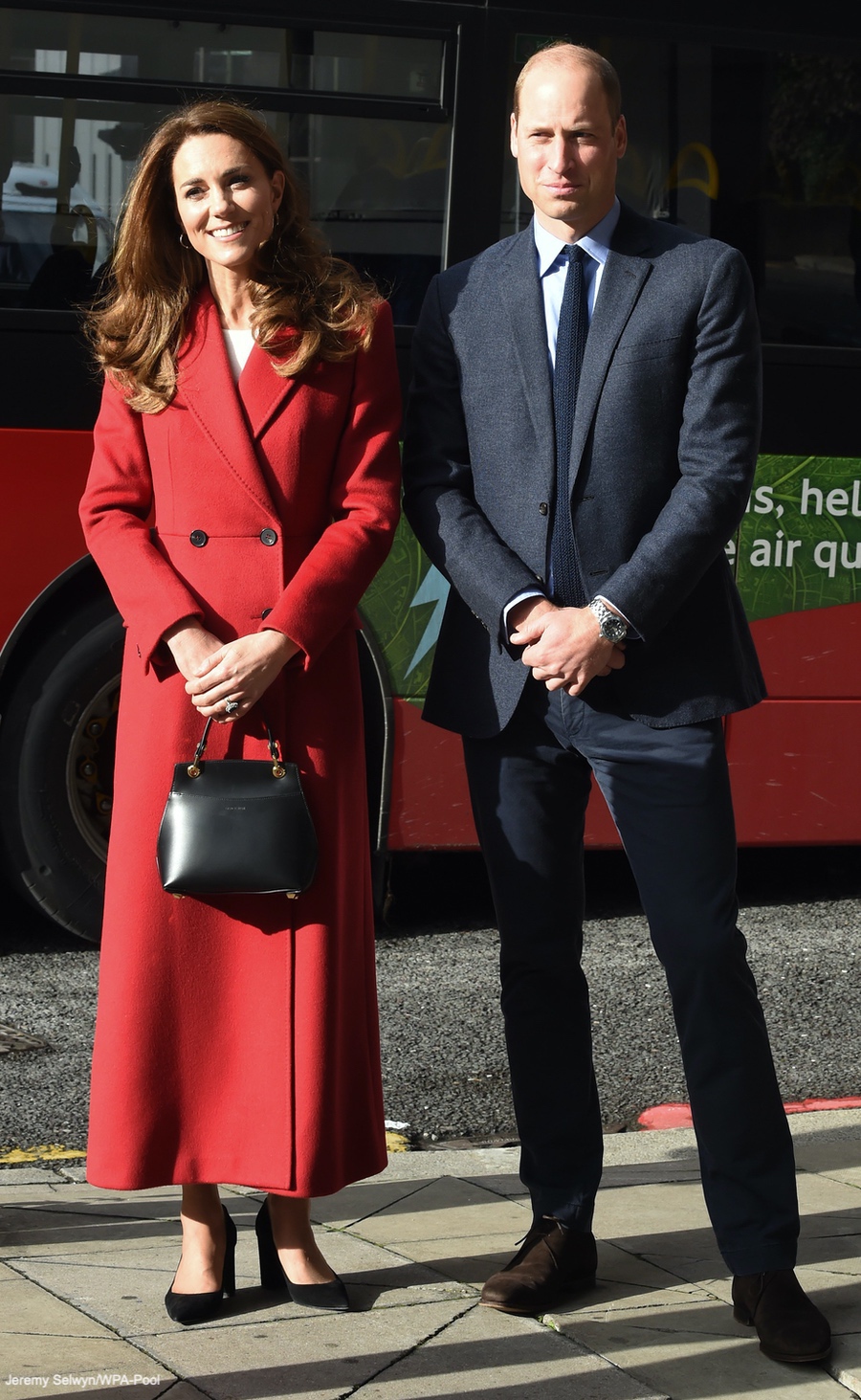 Kate Middleton Brightens Waterloo Station in Red Alexander McQueen Coat for Hold Still Community Exhibition Launch