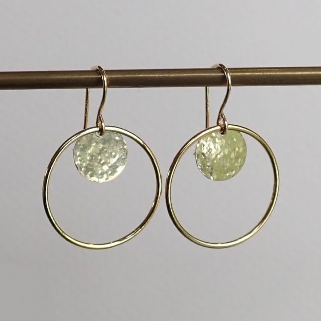 Kate Middleton's All The Falling Stars Gold Disc Circle Earrings