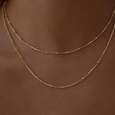 Kate Middleton’s Spells of Love Double Strand Gold Necklace