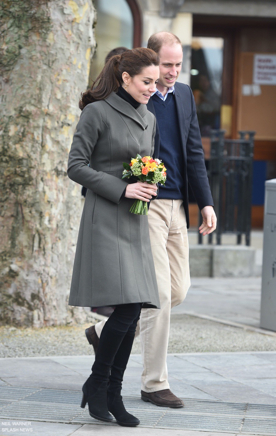 Kate in Reiss for visit to North Wales