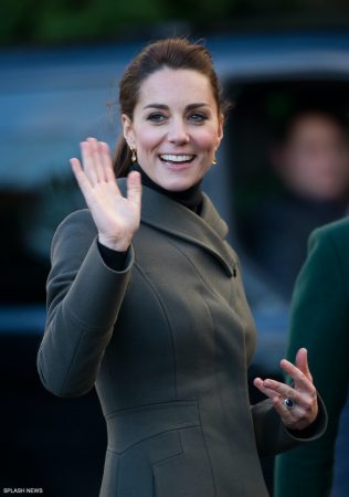Kate in Reiss for visit to North Wales