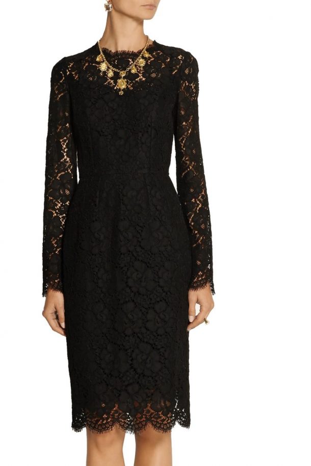 Kate Middleton's Dolce and Gabbana Black Lace Dress