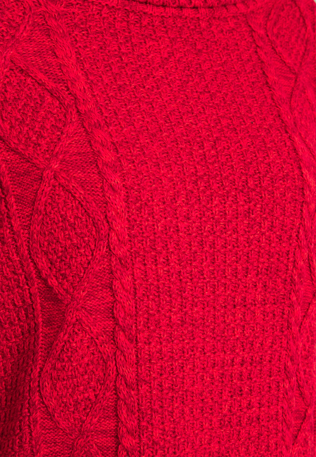 Kate Middleton's Gap Red Cable Knit Turtleneck Sweater