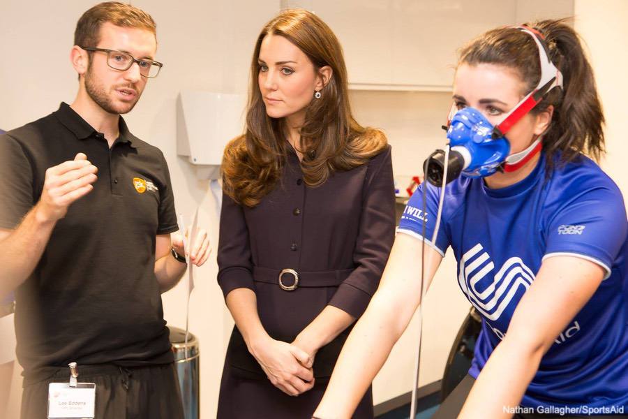 Duchess in Goat Fashion dress for SportsAid workshop