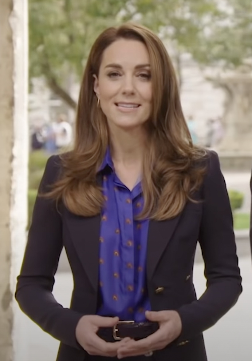 Kate wears rainbow print shirt to present Pride of Britain award to NHS workers