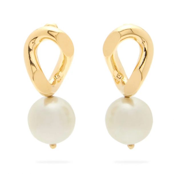 Camilla 14KT Gold Pearl Drop Earrings