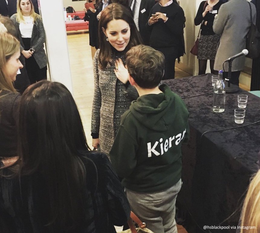 Kate wears Tory Burch to Anna Freud conference