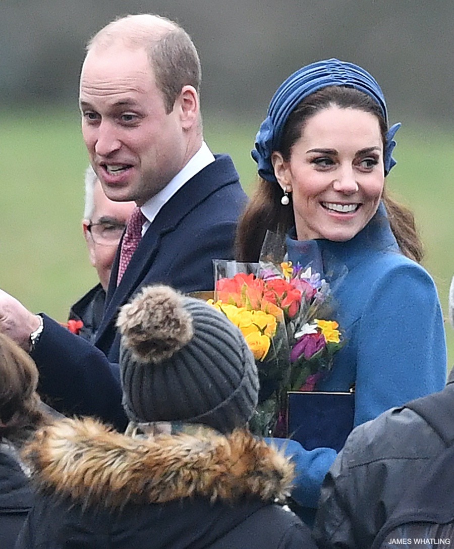 Kate in Catherine Walker for Sunday Service at Sandringham 2019