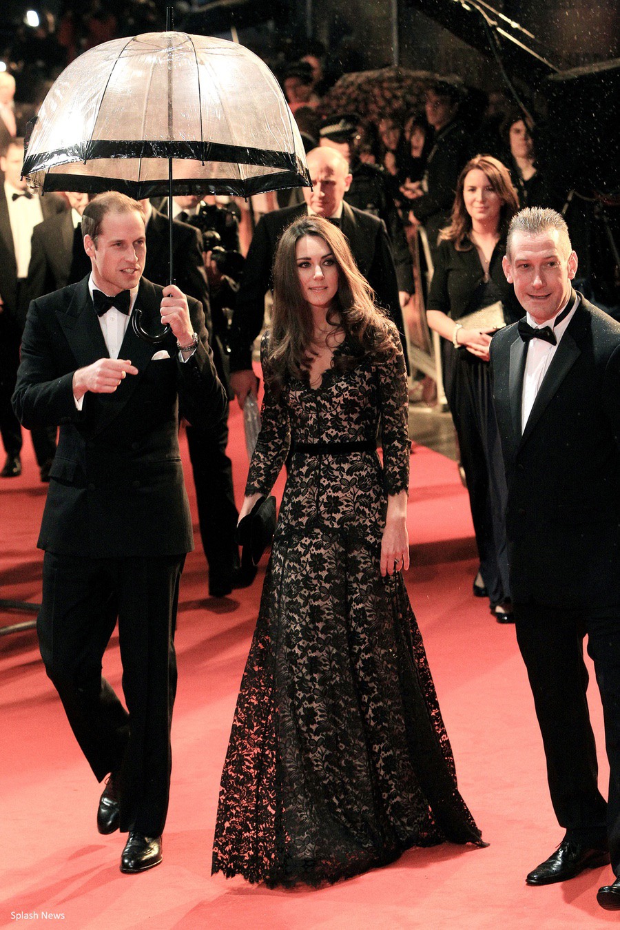 Temperley Amoret Black Lace Gown - Kate Middleton Dresses - Kate's