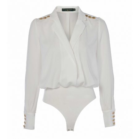Kate Middleton's White Shirt Bodysuit by Holland Cooper