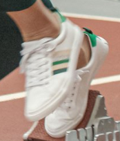 Kate Middleton's Marks and Spencer Ribbon Trainers in White and Green