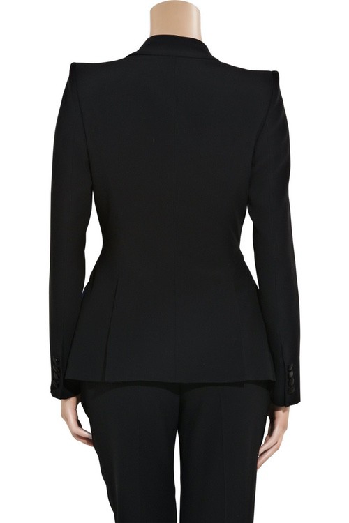 Kate Middleton's Alexander McQueen Leaf Tuxedo Jacket in Black