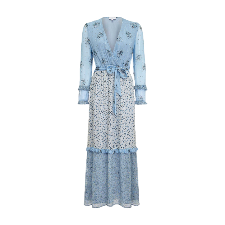 Kate Middleton s Anniversary Photo Dress Ghost Avery in Blue Floral