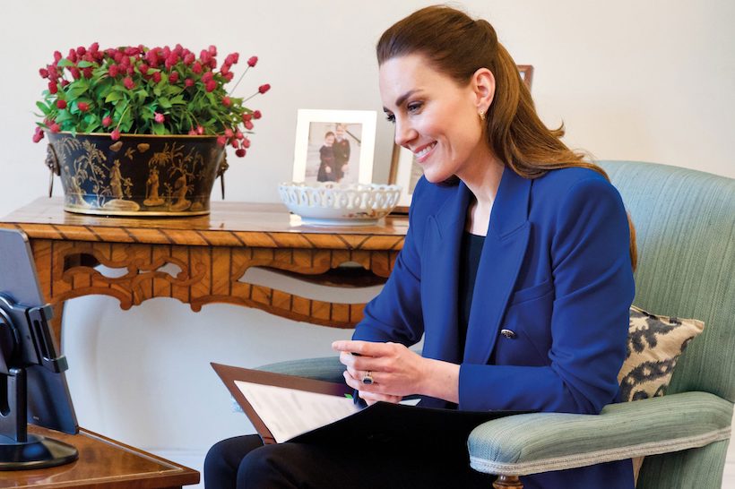 Kate wears Zara to interview midwife for nursing magazine