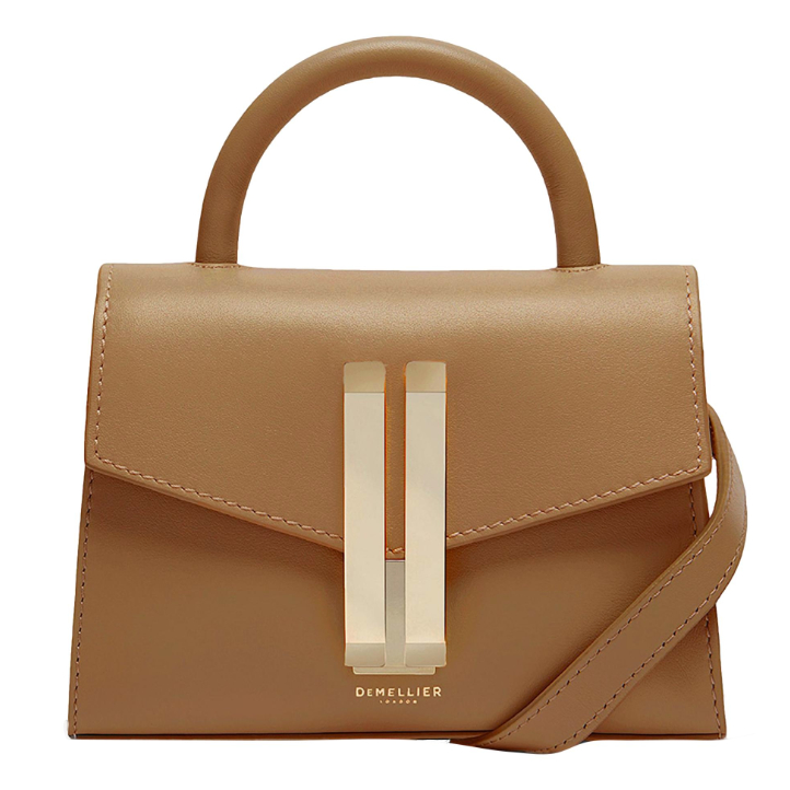 Demellier Nano Montreal Bag Carried By Kate Middleton in Toffee Smooth