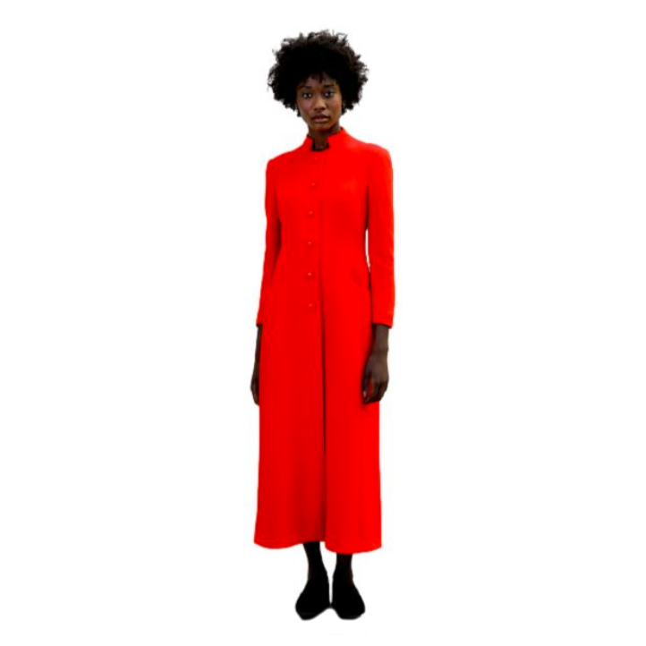 Orange coat outlet dress