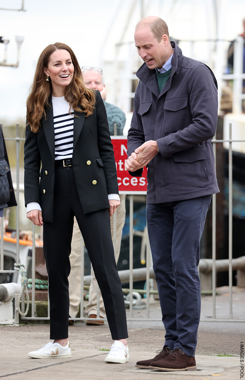 Kate Middleton Splashes in Shorts & Superga Sneakers for Sailing