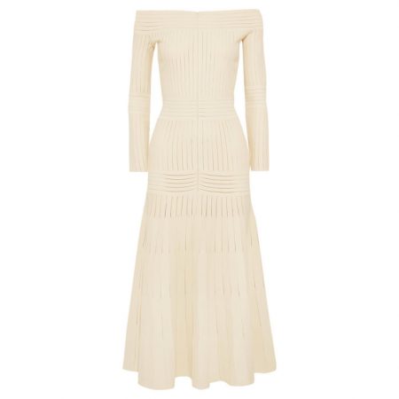 Kate Middleton's white off-the-shoulder dress by Barbara Casasola