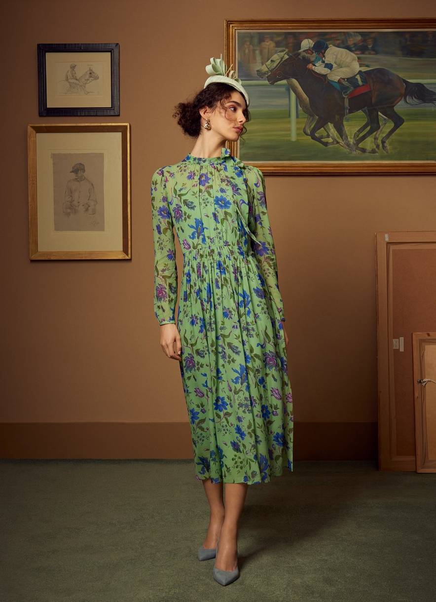 Green Floral Dress from the L.K. Bennett x Ascot Collection