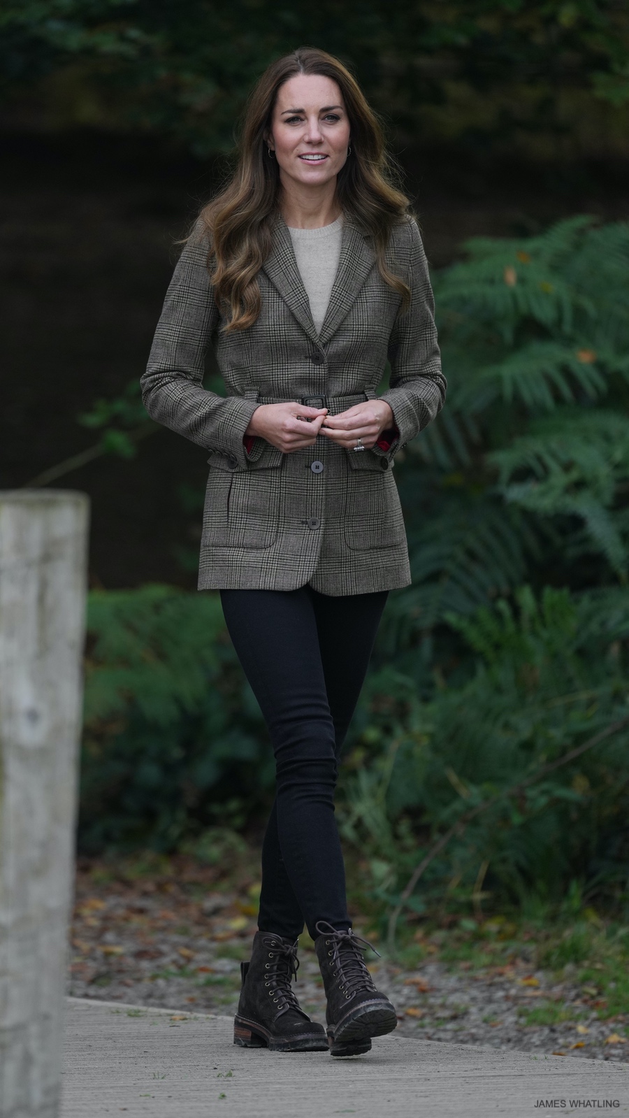 Kate Middleton dressed in a smart-casual outfit for this engagement in Cumbria.  