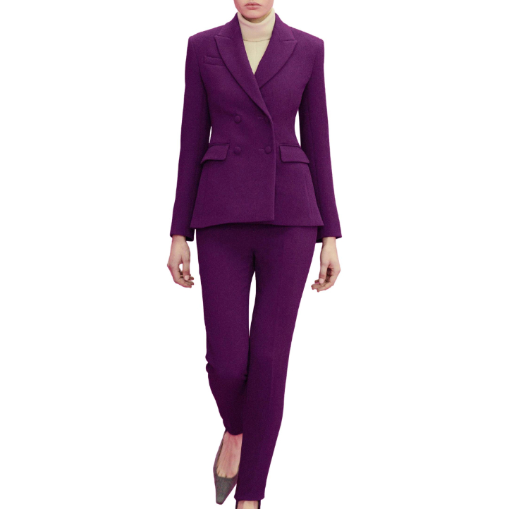 Share 80+ womens purple trouser suit - in.cdgdbentre