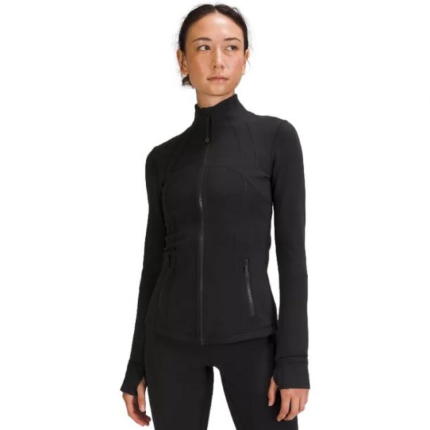 Kate Middleton wearing the Lululemon Define Jacket in Black Luon