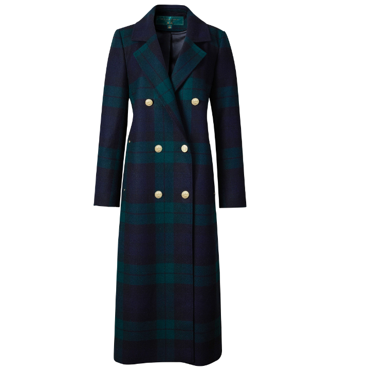 Kate Middleton's Tartan Coat by Holland Cooper in Green & Blue Blackwatch