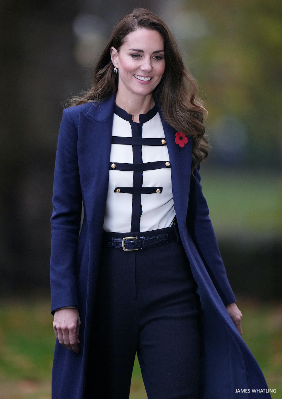 Kate rewears military McQueen blouse for Imperial War Museum visit