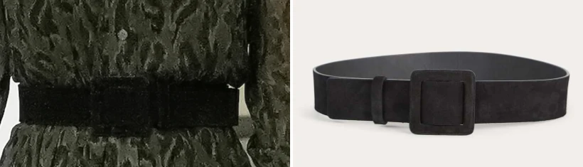 Audrey Kate black belt with bejeweled buckle. Leather Audrey Belt | Jenni Kayne main image 2