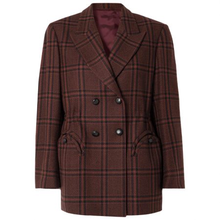 Kate Middleton's brown checked Christmas Day blazer by Blazé Milano