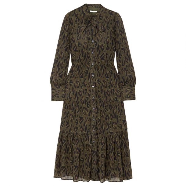 Kate Middleton's Green Leopard Print Dress by Derek Lam