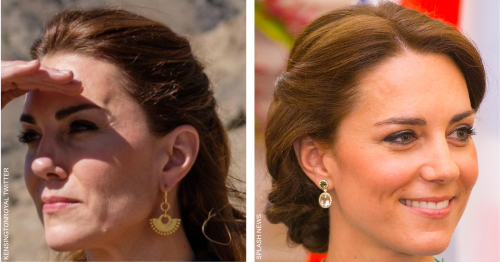 Kate Middleton wearing Missoma and Kiki McDonough earrings