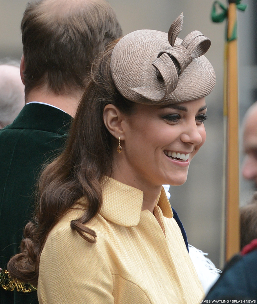 Whiteley Hats Duchess of Cambridge Straw Pillbox Hat Raspberry 