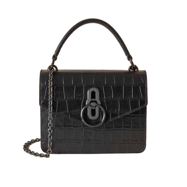 Vintage MULBERRY Black Mini Scotch Grain Purse Shoulder Handbag w/ Original  Bag | eBay