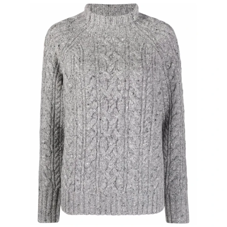 ★ラルフ ローレン★Pony embroidery Kaylee knit slipper★Grey Kate Middleton's grey funnel neck sweater by Ralph Lauren