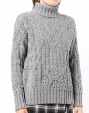 Kate Middleton's grey funnel neck sweater by Ralph Lauren