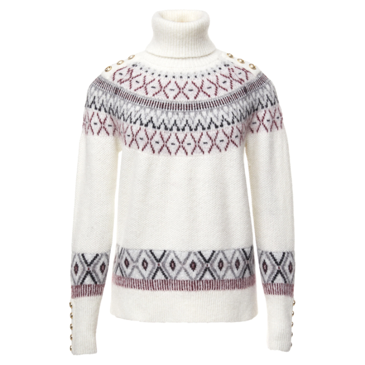 The Holland Cooper Fair Isle Knit Sweater in Cream