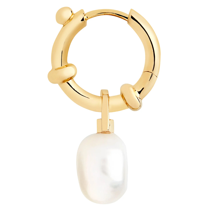 Maria Black pearl hoop earrings