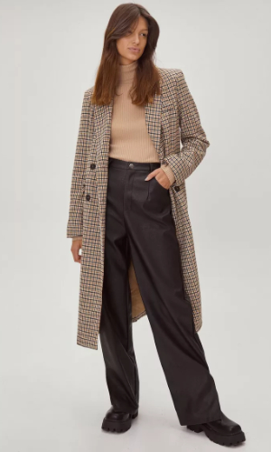 Massimo dutti 2025 checked coat