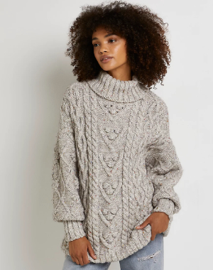 Buy Lipsy Grey Contour High Neck Cable Knitted Jumper from Next USA