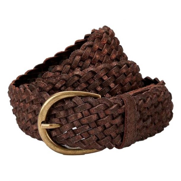 ANDERSON'S Woven leather waist belt