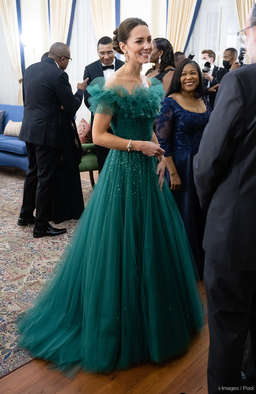 Dark cheap green gown