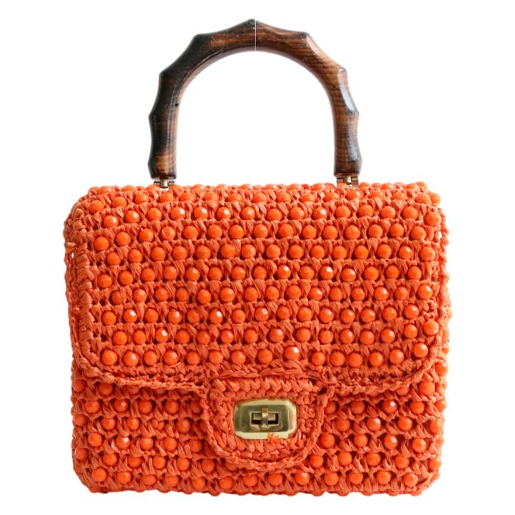 Orange Evening Women Handbag, Orange Purses Handbags