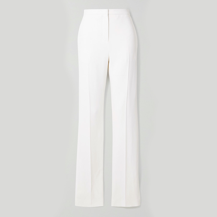 White Crepe Wide Leg Pocket Pant | PrettyLittleThing QA