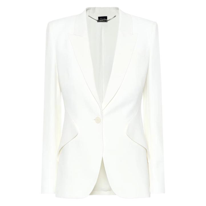 Alexander mcqueen white jacket sale