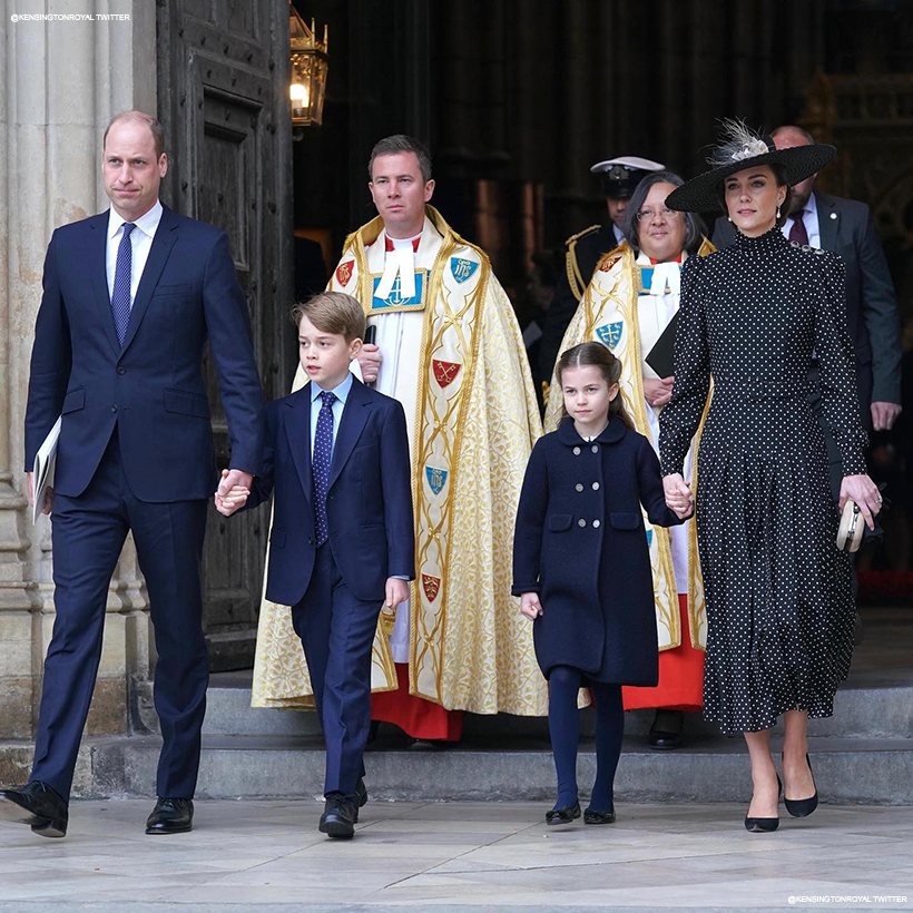Kate Middleton Attends Prince Phillip's Memorial Service With Family