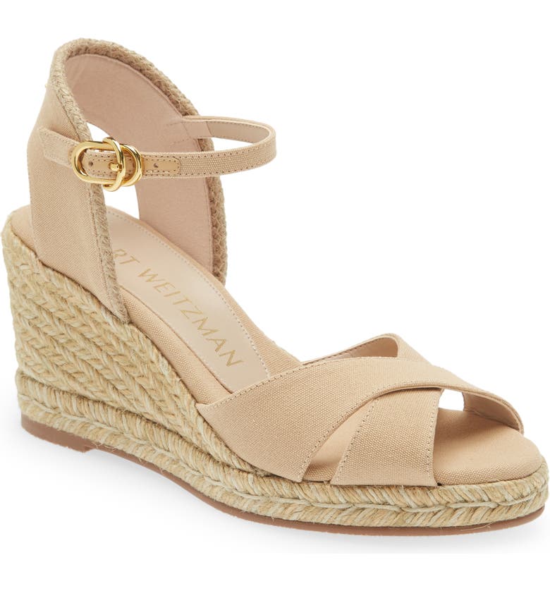 Stuart weitzman minx clearance woven cork wedge sandals